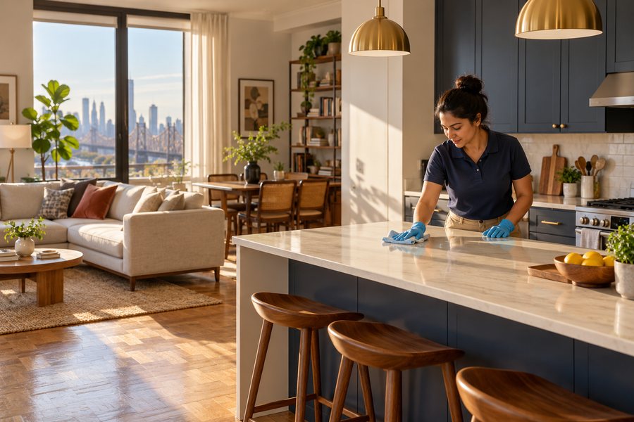 Illustrative clean home interior